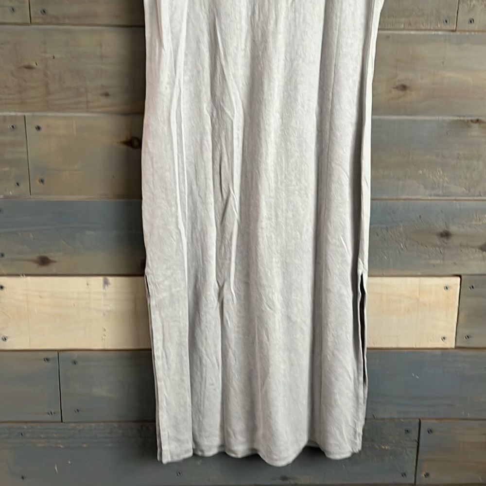Outerknown Neptune Tee Dress Short Sleeves Tshirt Dress L Gray - Picture 6 of 11